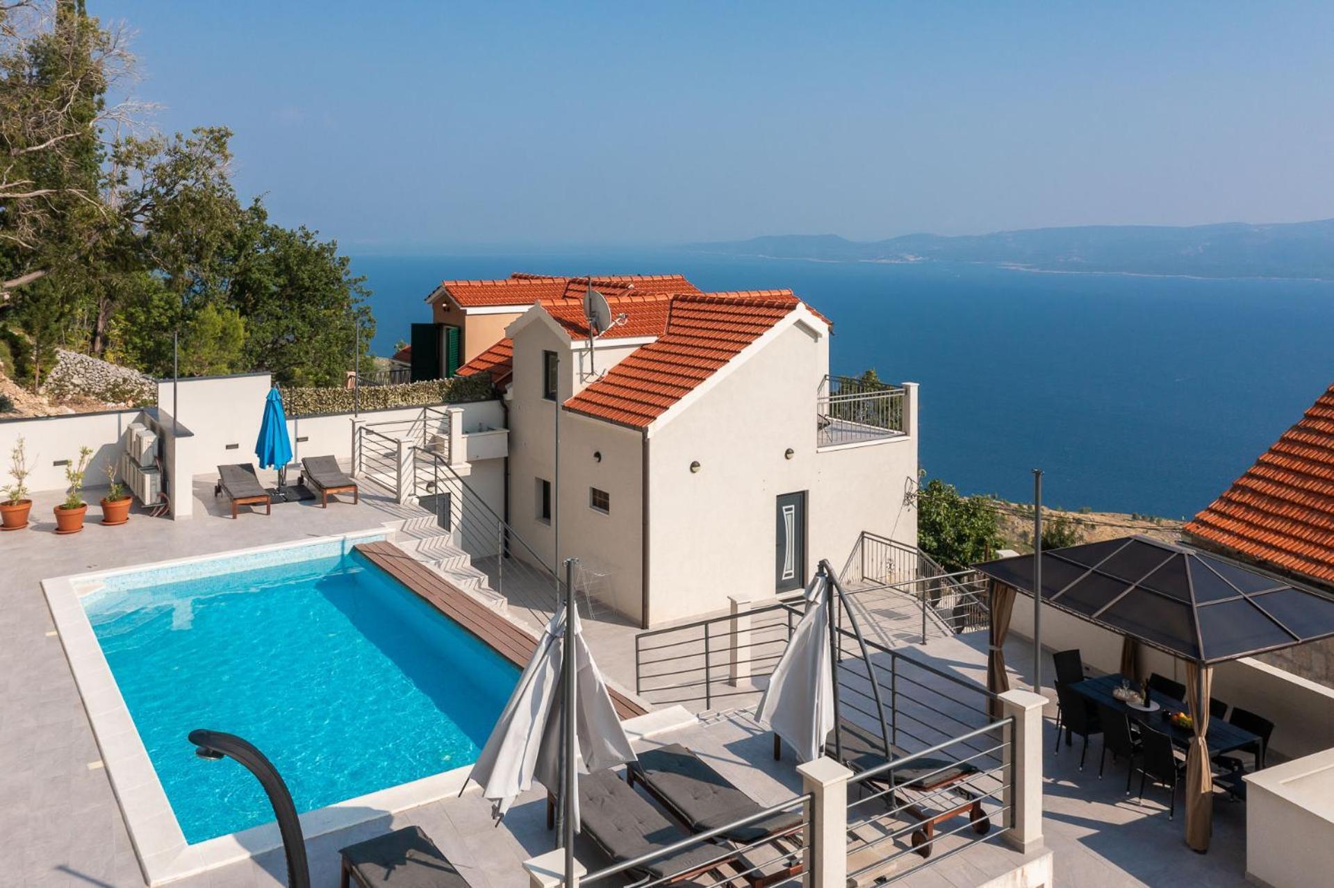 Xxl Villa Vista - Heated Pool Lokva Rogoznica Dış mekan fotoğraf