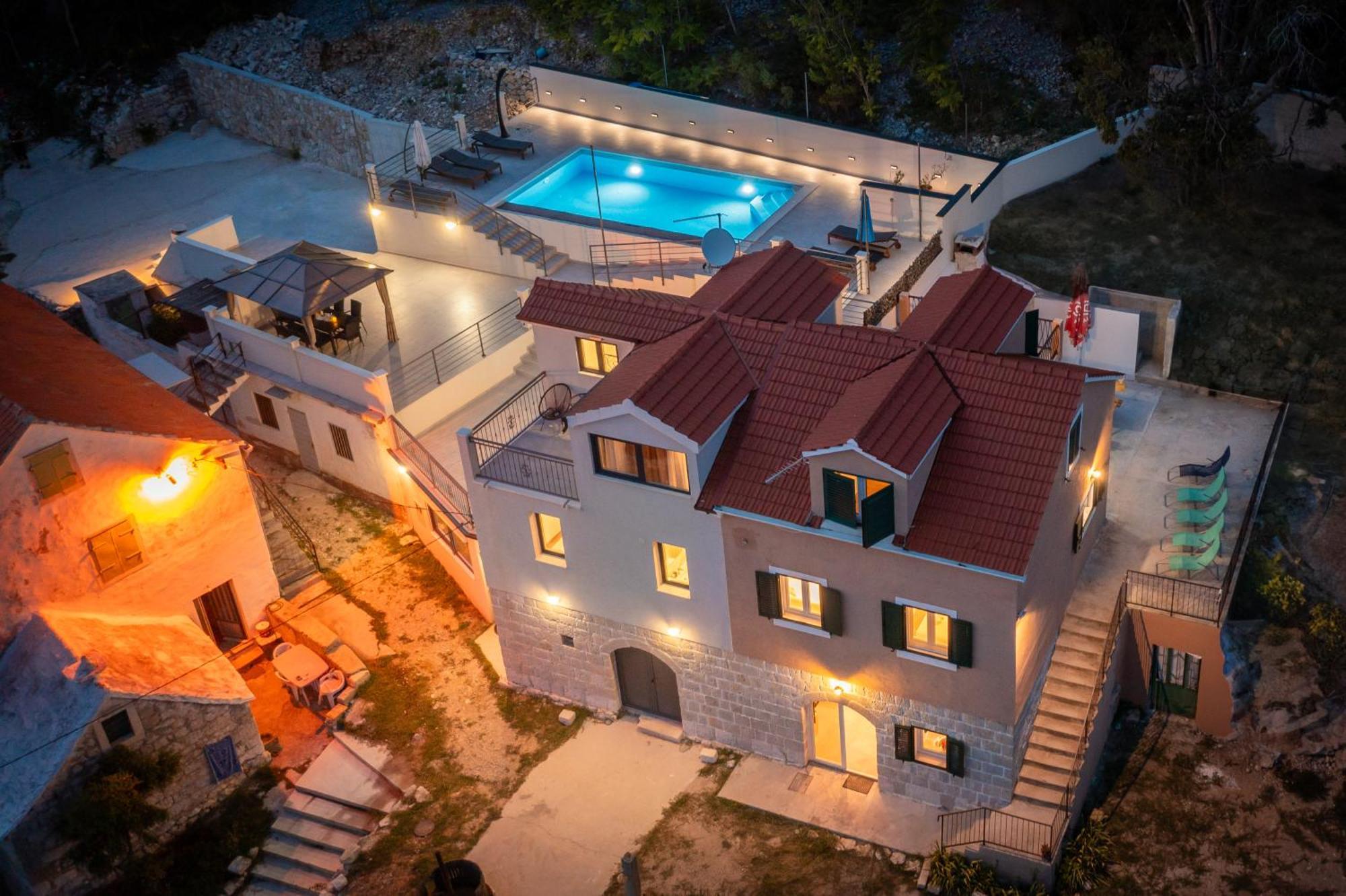 Xxl Villa Vista - Heated Pool Lokva Rogoznica Dış mekan fotoğraf
