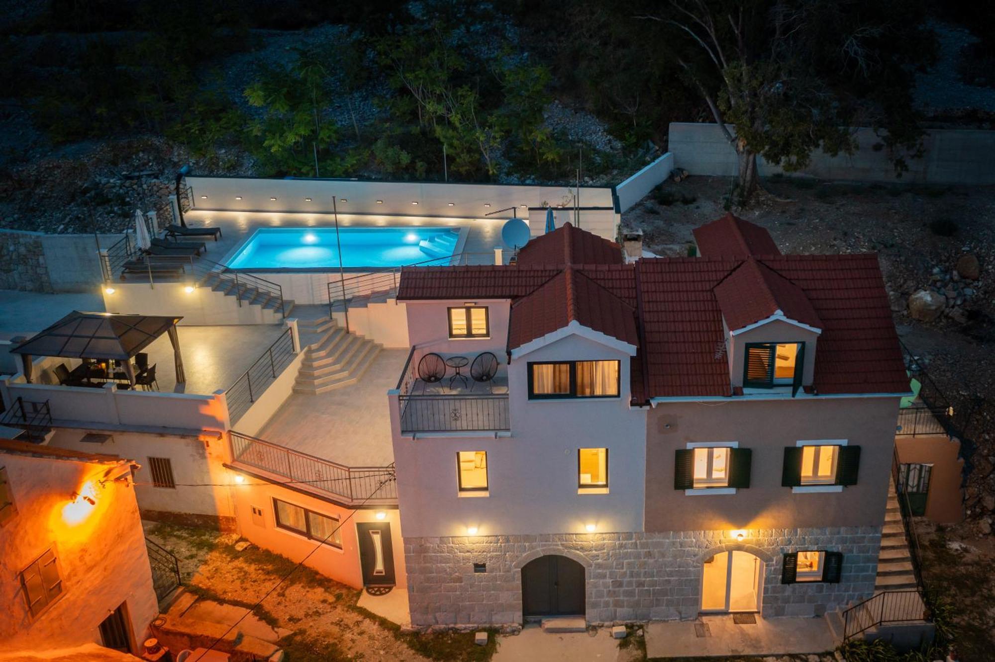 Xxl Villa Vista - Heated Pool Lokva Rogoznica Dış mekan fotoğraf