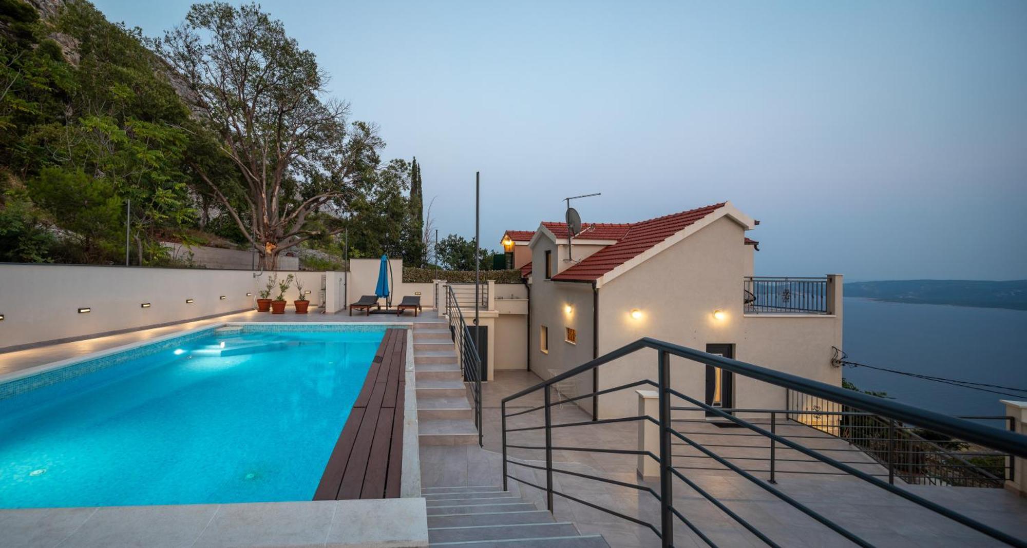Xxl Villa Vista - Heated Pool Lokva Rogoznica Dış mekan fotoğraf