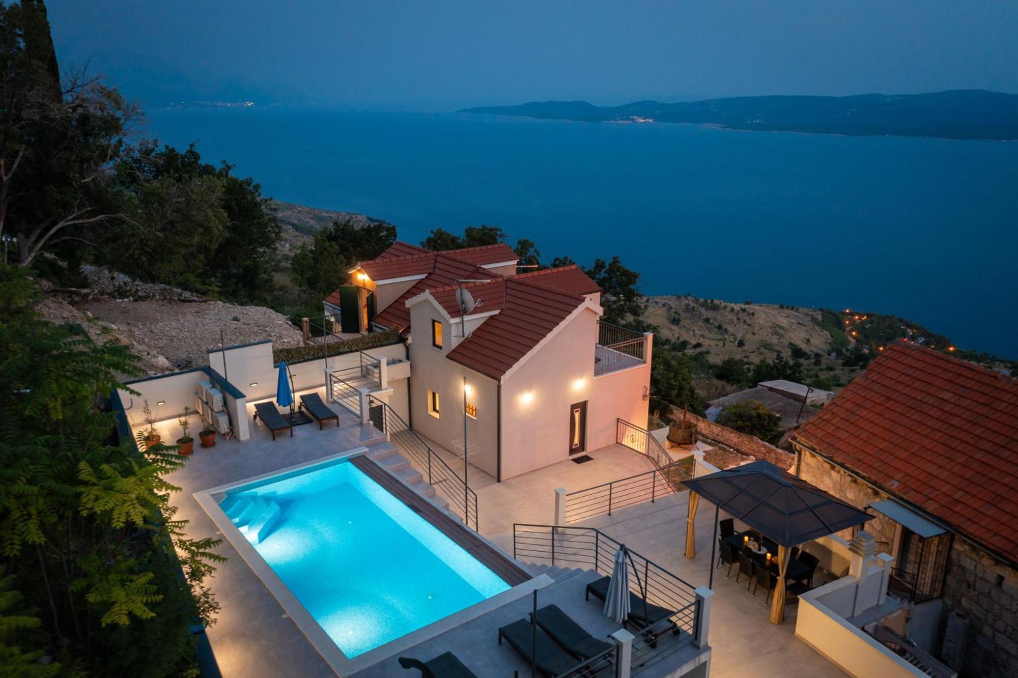 Xxl Villa Vista - Heated Pool Lokva Rogoznica Dış mekan fotoğraf
