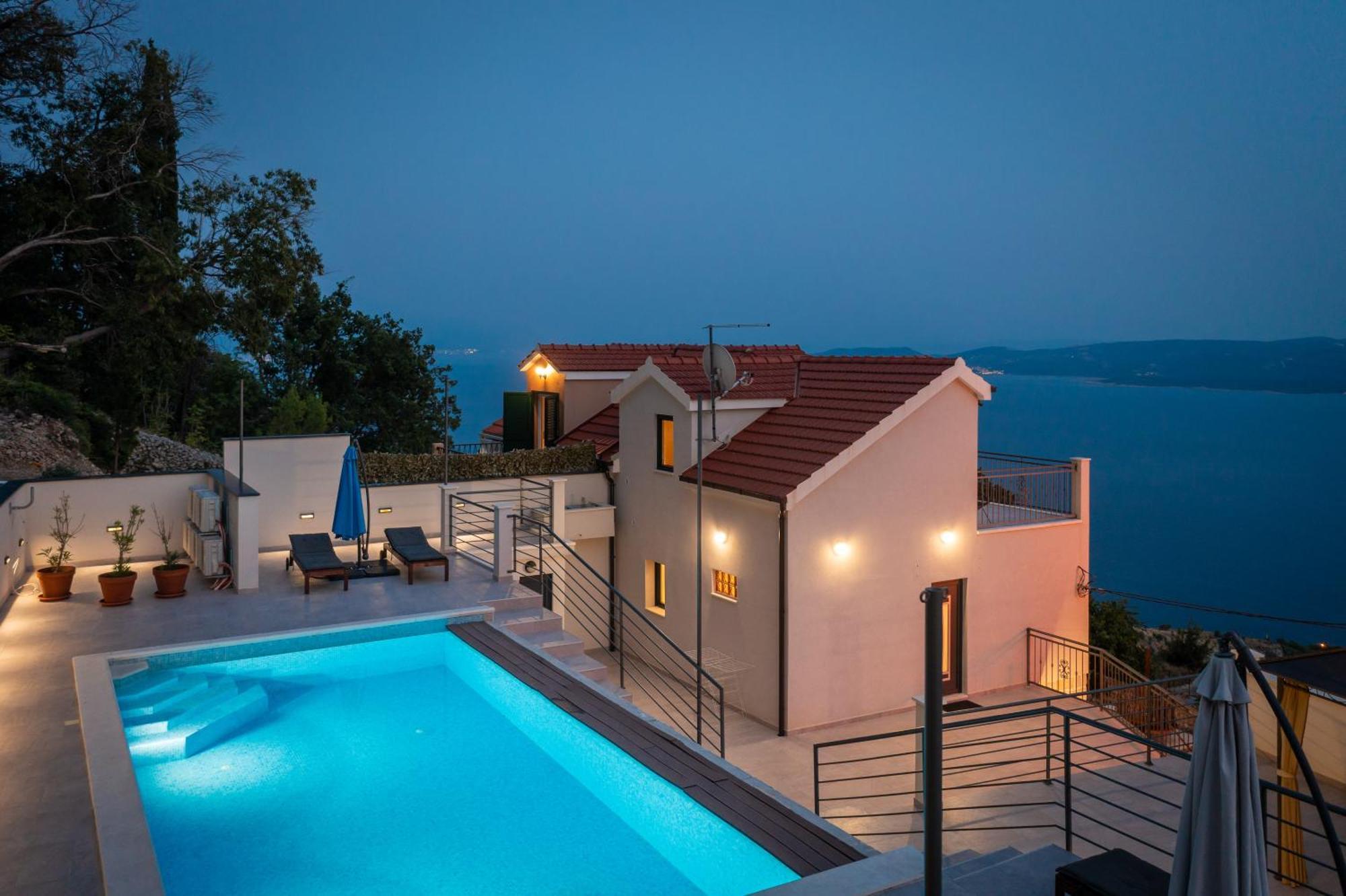 Xxl Villa Vista - Heated Pool Lokva Rogoznica Dış mekan fotoğraf